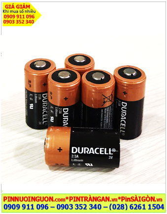 Duracell CR123A DL123A CR17345; Pin Duracell DL123A, CR17345 Lithium 3v chính hãng /Xuất xứ MỸ